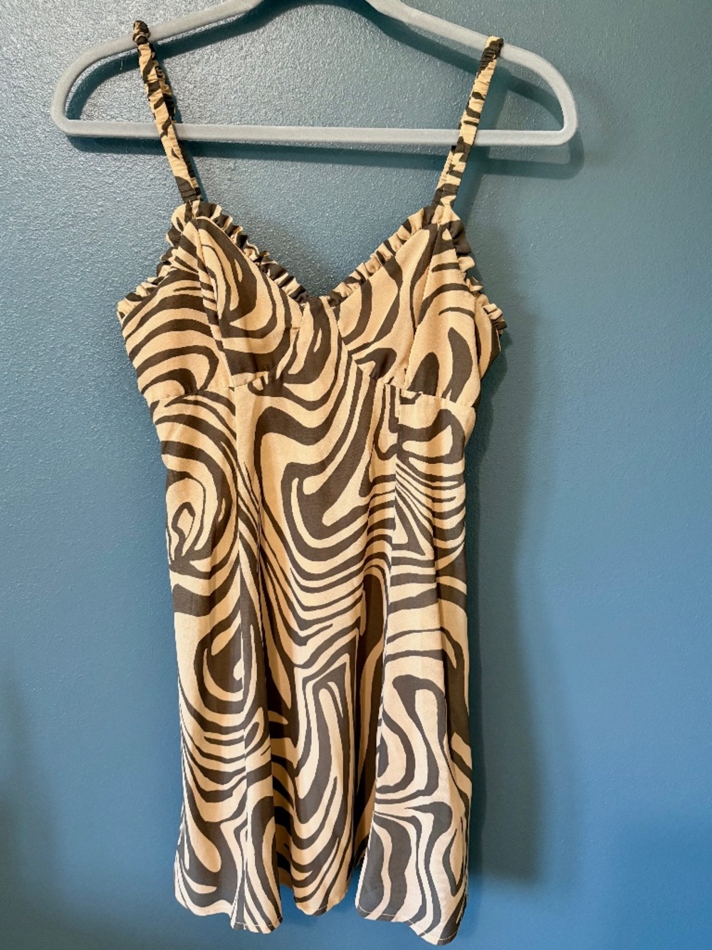 Wild Fable Brown Marble Mini Dress